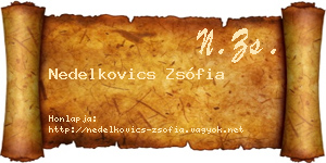 Nedelkovics Zsófia névjegykártya